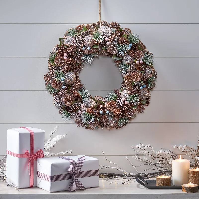 Fylia 18.5'' Pine Cone Wreath