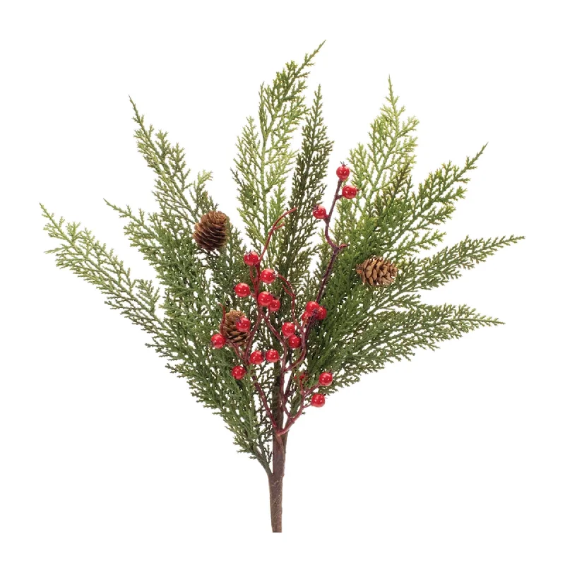 Mixed Pine and Berry Spray, Set of 6