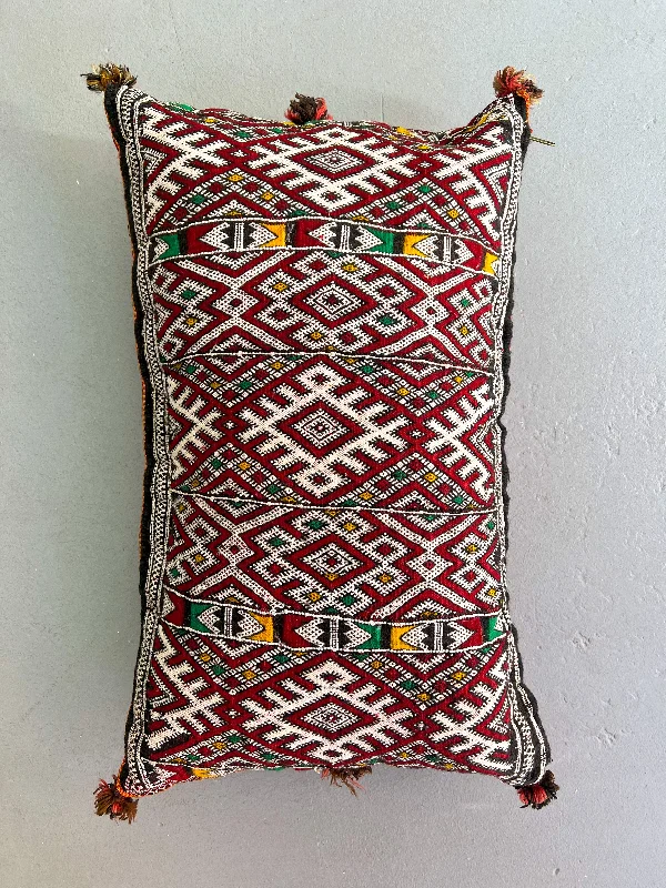 Ain Leuh Lumbar Pillow - Striped Seeds