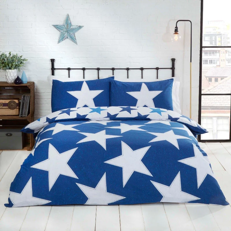 All Stars Duvet Cover Set Navy