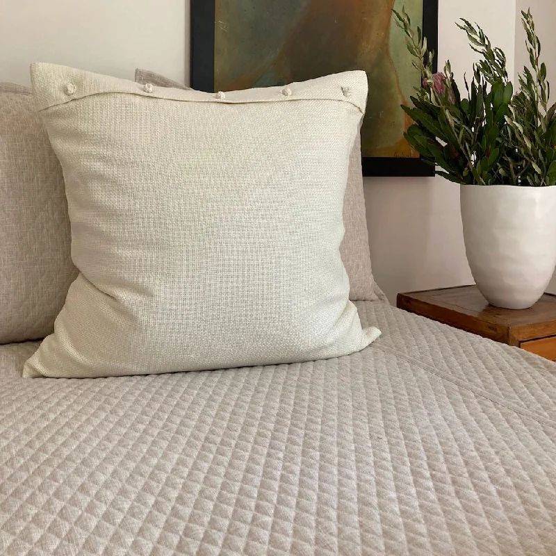 Basketweave Shams with French Knots by Ann Gish