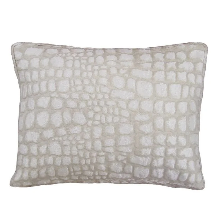 Croc Box Quartz Decorative Pillow by Ann Gish