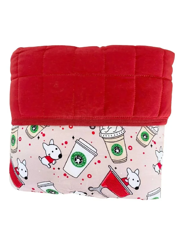 Baby's Sip & Shop Bamboo Blanket In Red Multi