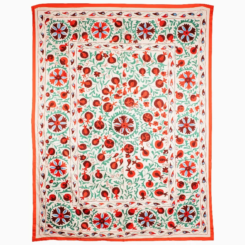 Busy Garden Suzani Blanket