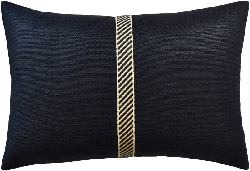 Cabana Tape Sand & Shade Lumbar Pillow by Ryan Studio