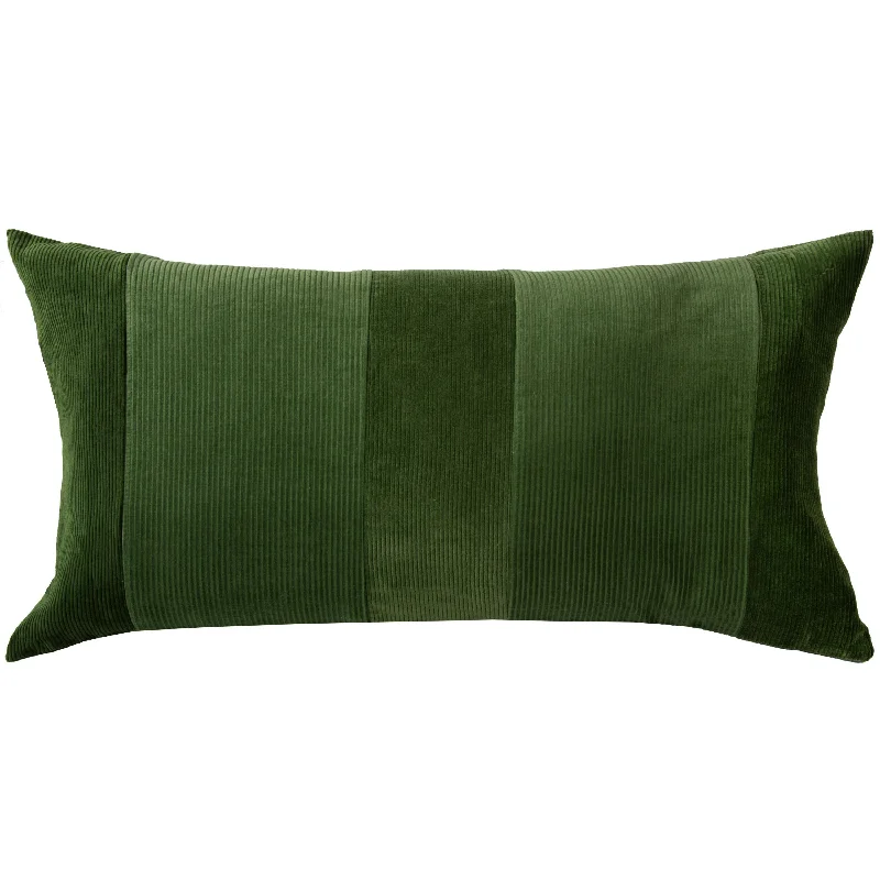 Corduroy Block Lumbar Pillow