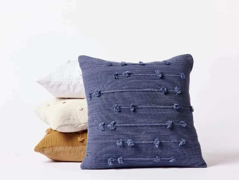 Blue Jay Alma Organic Decorative Pillow Cover by Coyuchi