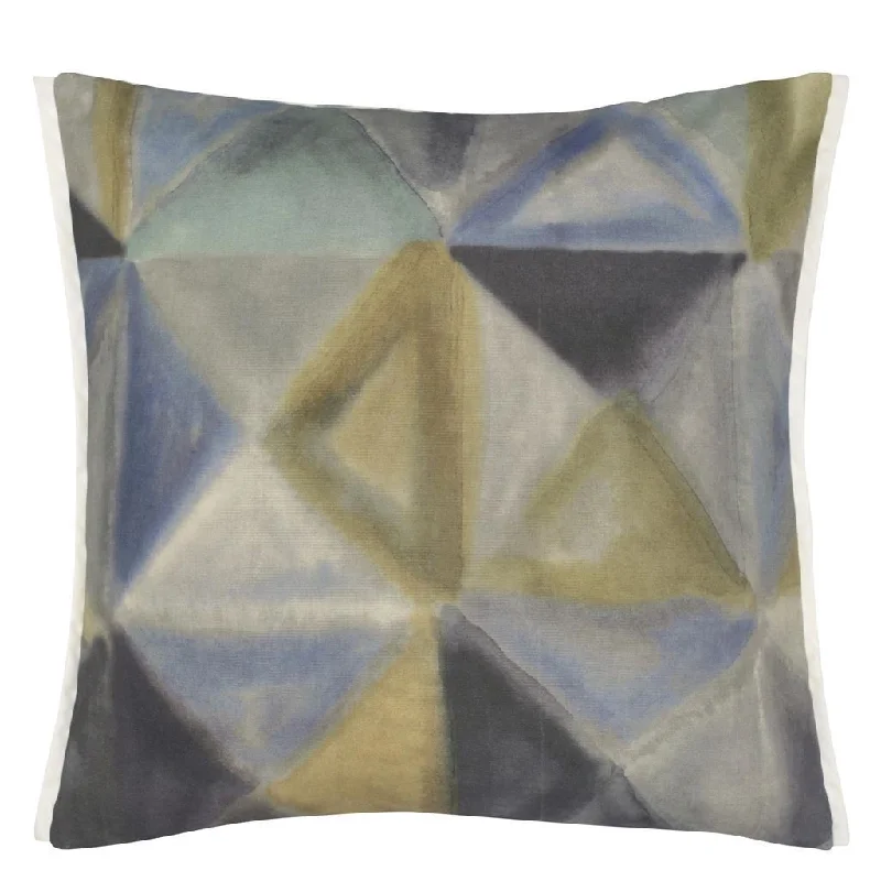 Designers Guild Bougival Outdoor Zinc Decorative Pillow - FINAL SALE