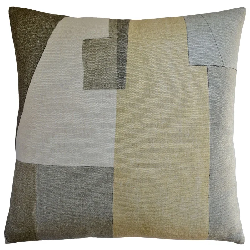 District Alabaster Throw Pillow