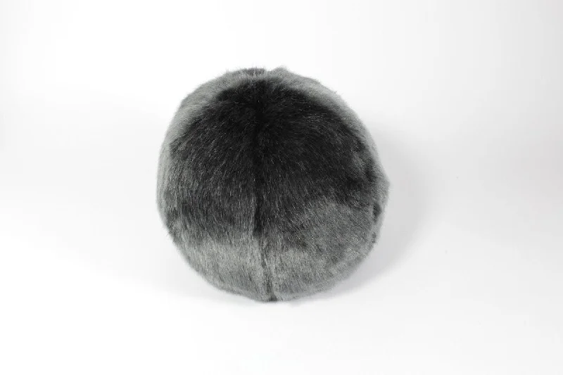 Grey Faux Fur Snowball by Evelyne Prélonge