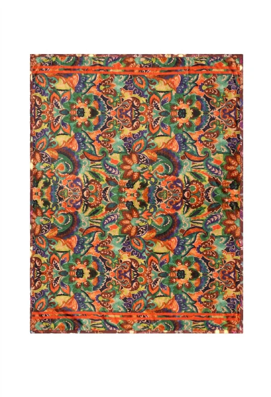 Galliani Paisley Travel Blanket In Multi