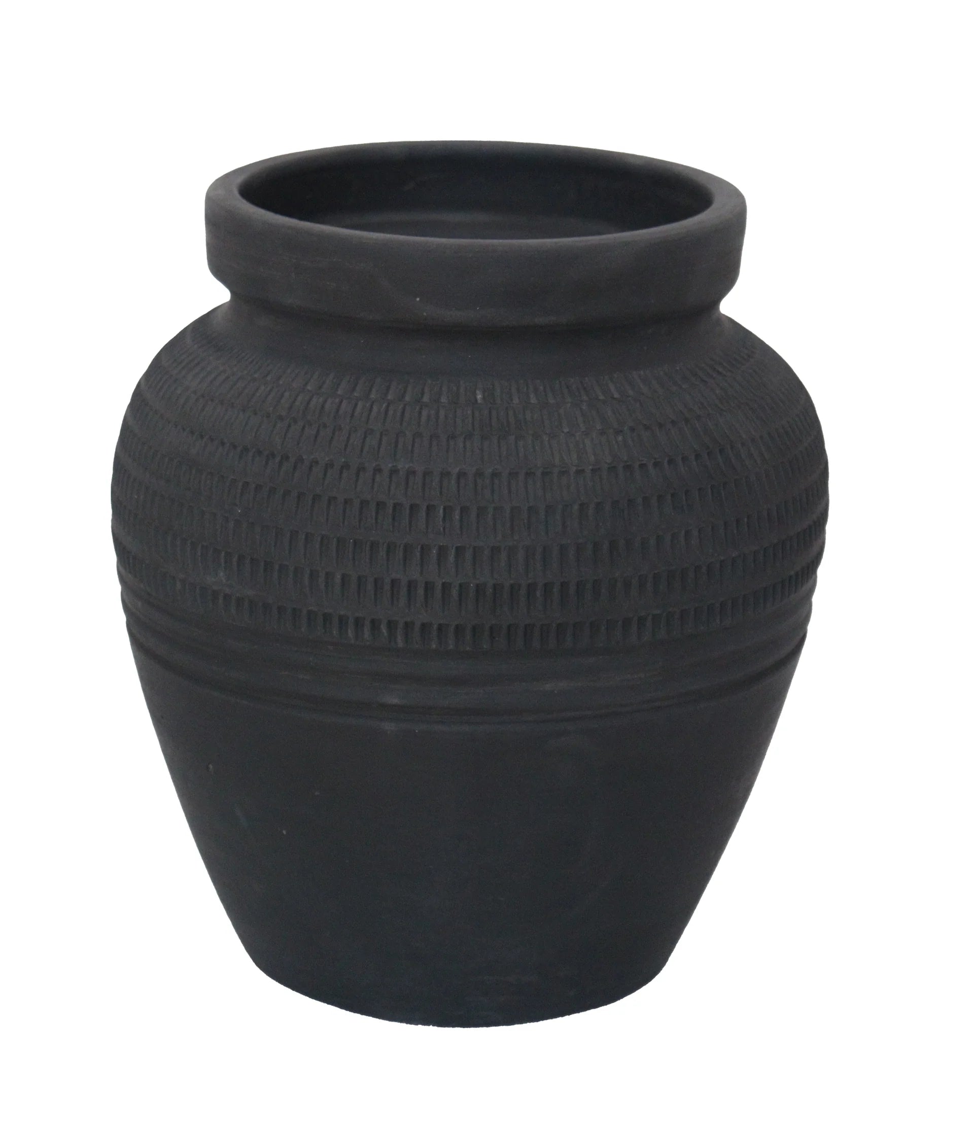 Handcrafted Black Terracotta Vase