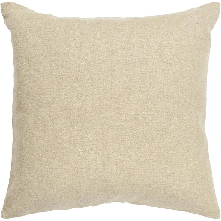 Handmade Contemporary Pillow, Beige