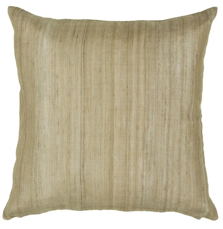 Handmade Contemporary Pillow, Beige