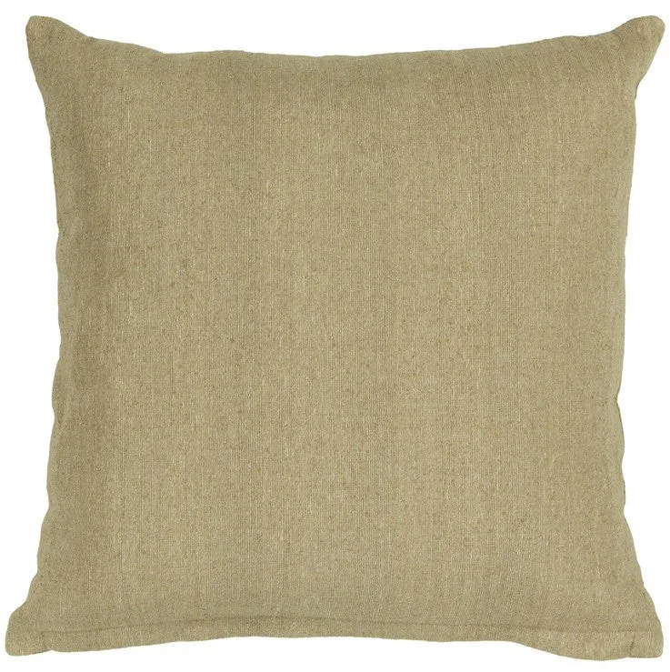 Handmade Contemporary Pillow, Beige