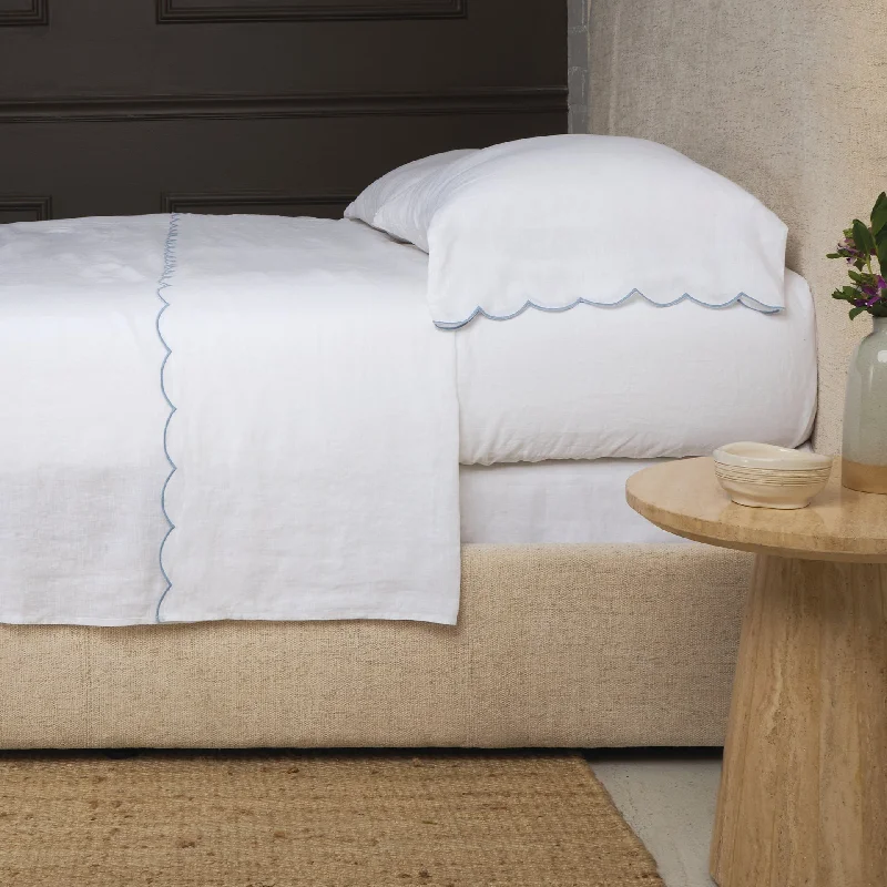 Kelly White/French Blue Bedding