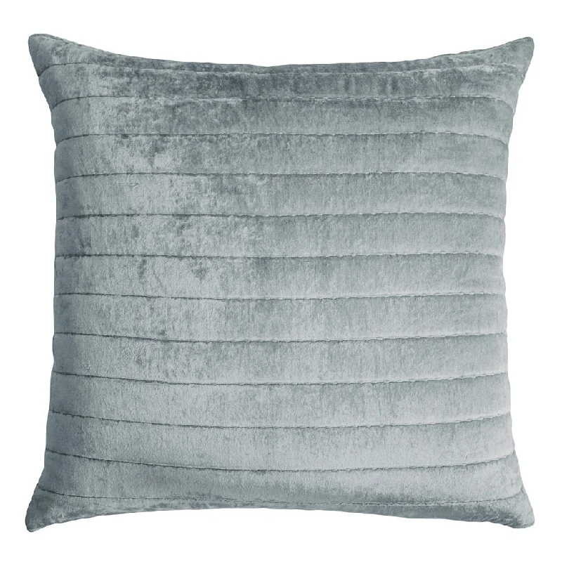 Channel Mineral Velvet Pillow by Kevin O'Brien Studio