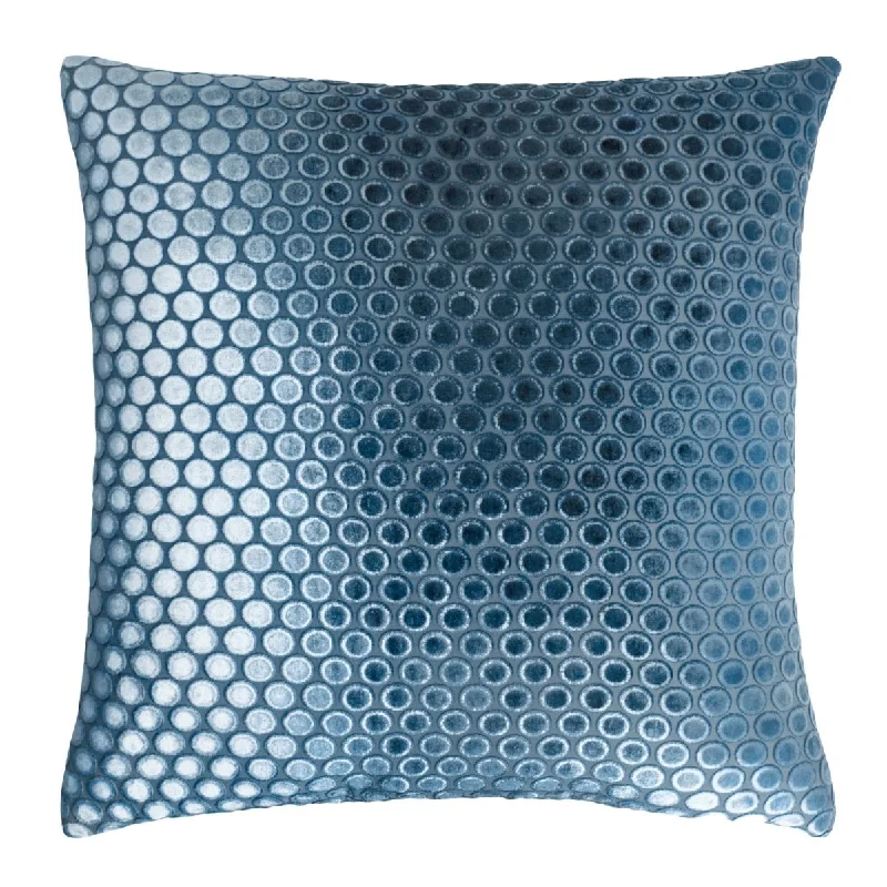 Denim Dots Decorative Pillow by Kevin O'Brien Studio