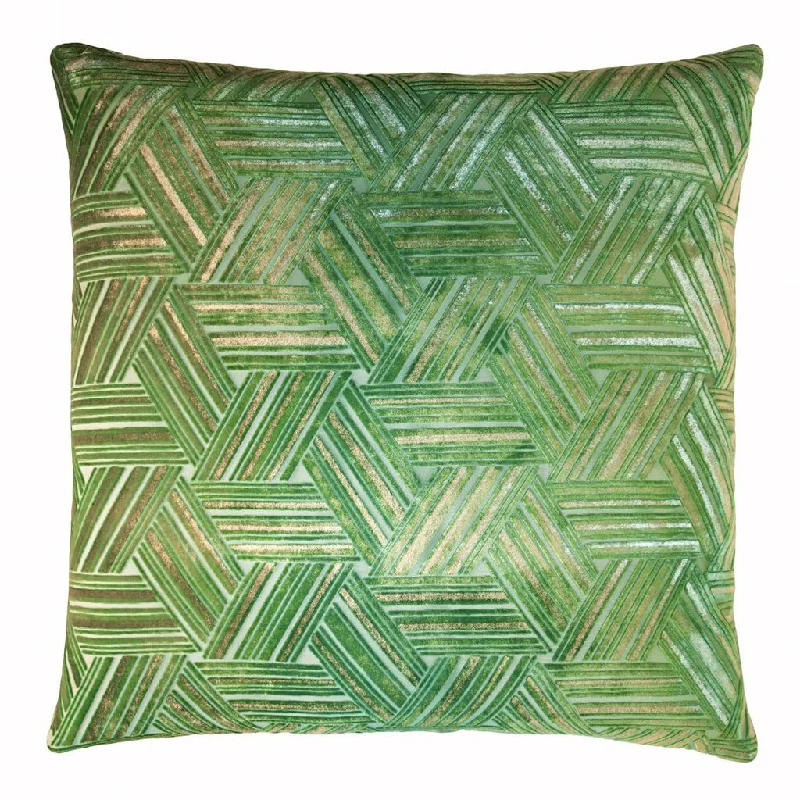 Grass Entwined Velvet Pillow by Kevin O'Brien Studio