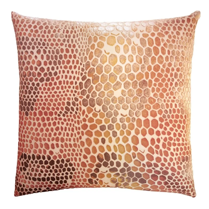 Sunstone Snakeskin Velvet Pillow by Kevin O'Brien Studio