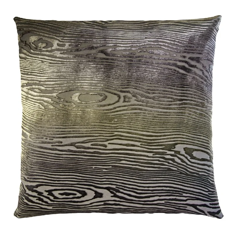 Oregano Woodgrain Velvet Pillow by Kevin O'Brien Studio