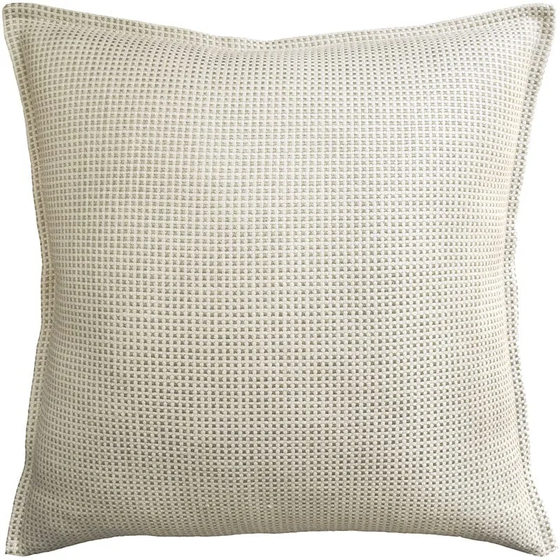 Kumano Weave Ivory & Linen Pillow