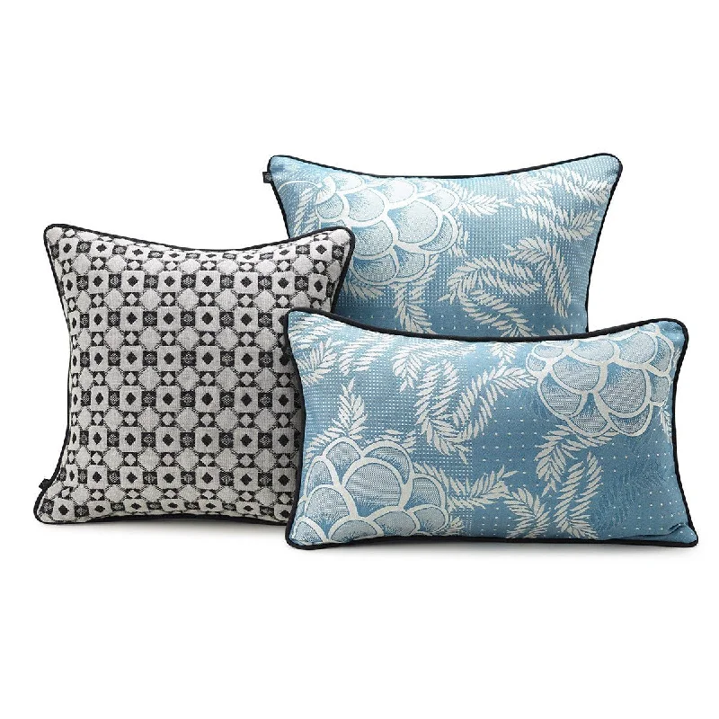 Canevas Lagoon Pillow Covers by Le Jacquard Français