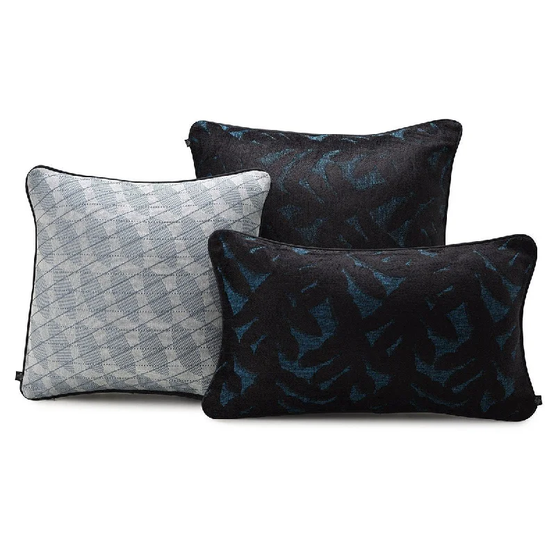 Empreintes Lagoon Pillow Covers by Le Jacquard Français