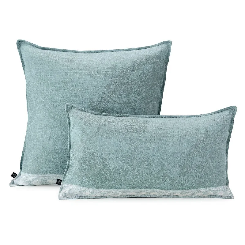 Symphonie Baroque Smoke Pillow Covers by Le Jacquard Français