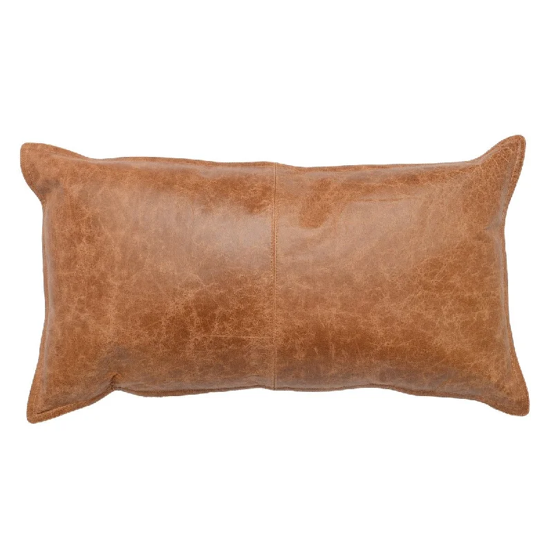 Leather Dumont Chestnut Pillow