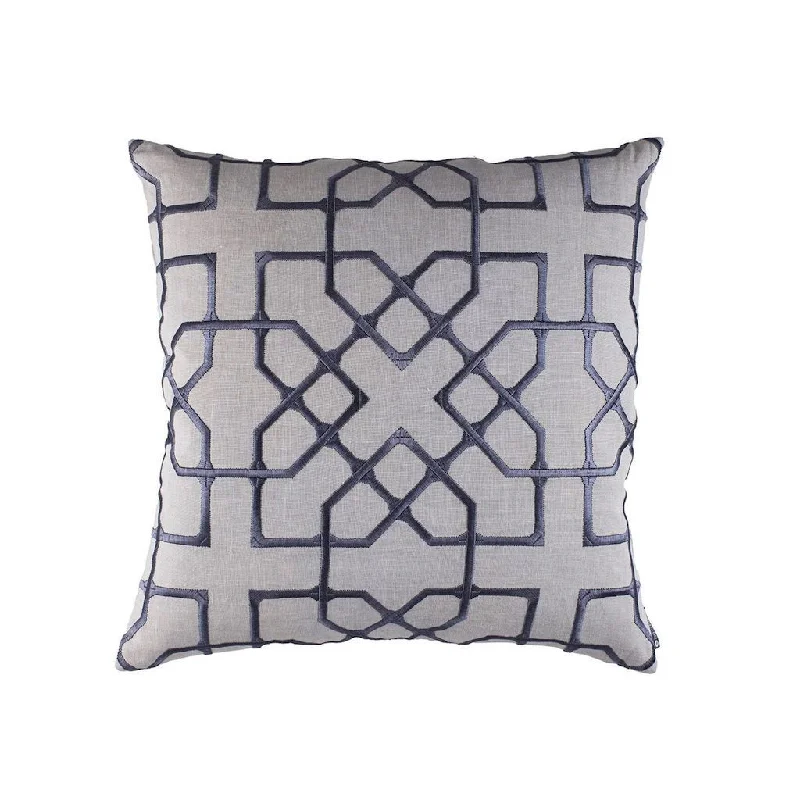 Franco Grey Decorative Pillow by Lili Alessandra