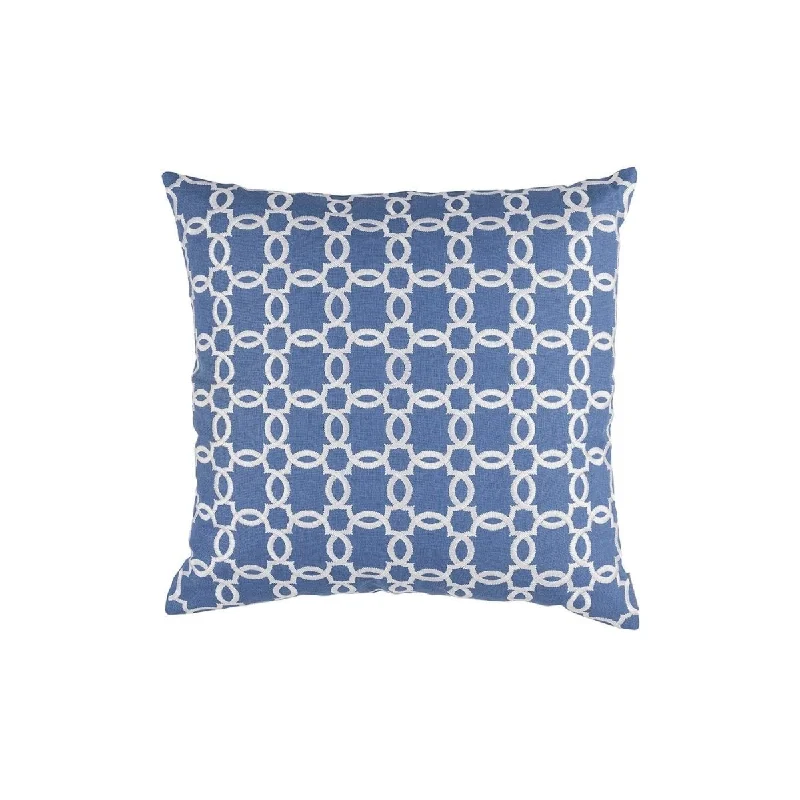 Lynx Azure & White Decorative Pillow by Lili Alessandra