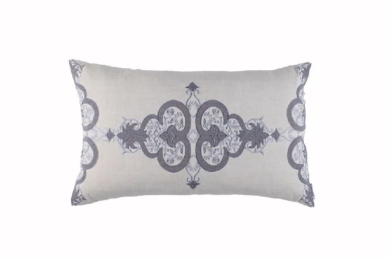 Nina Grey Large Boudoir Pillow by Lili Alessandra