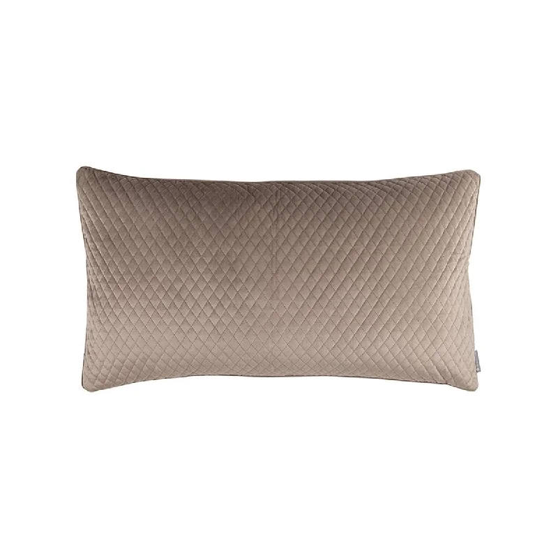 Valentina Buff Large Quilted Pillow by Lili Alessandra