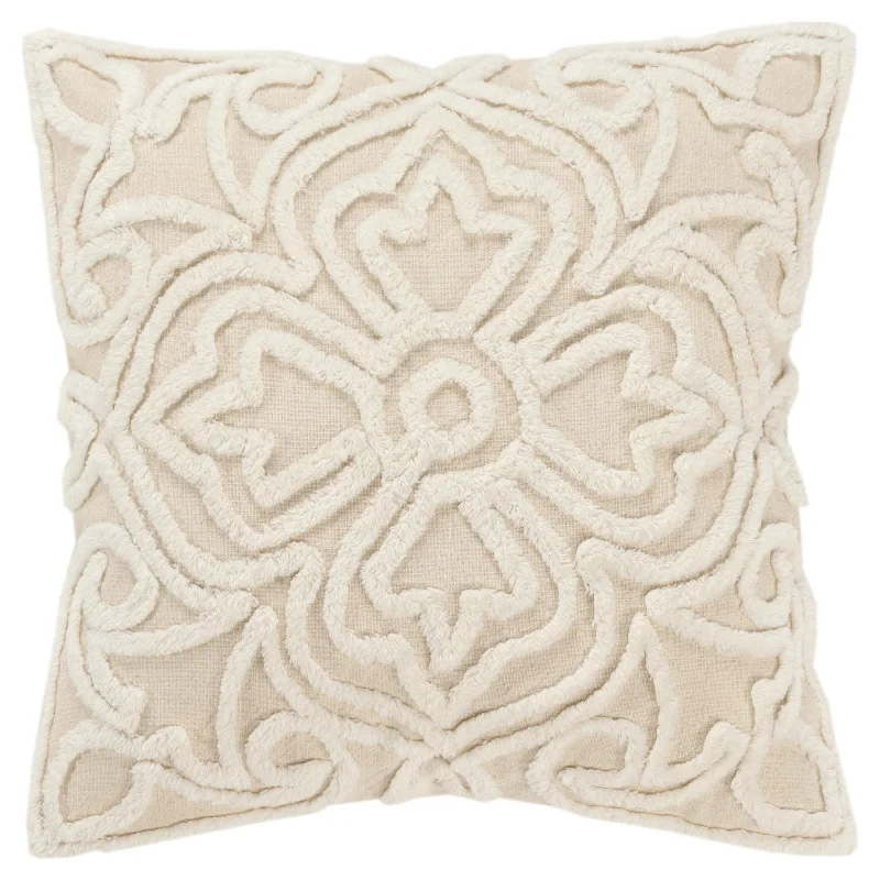 Medallion Relief Square Pillow