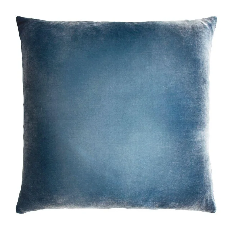 Ombre Denim Velvet Pillows by Kevin O’Brien Studio