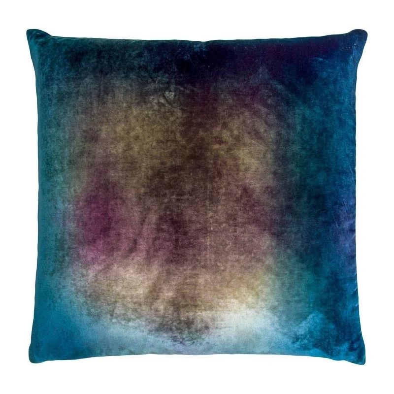 Peacock Ombre Velvet Pillows by Kevin O’Brien Studio