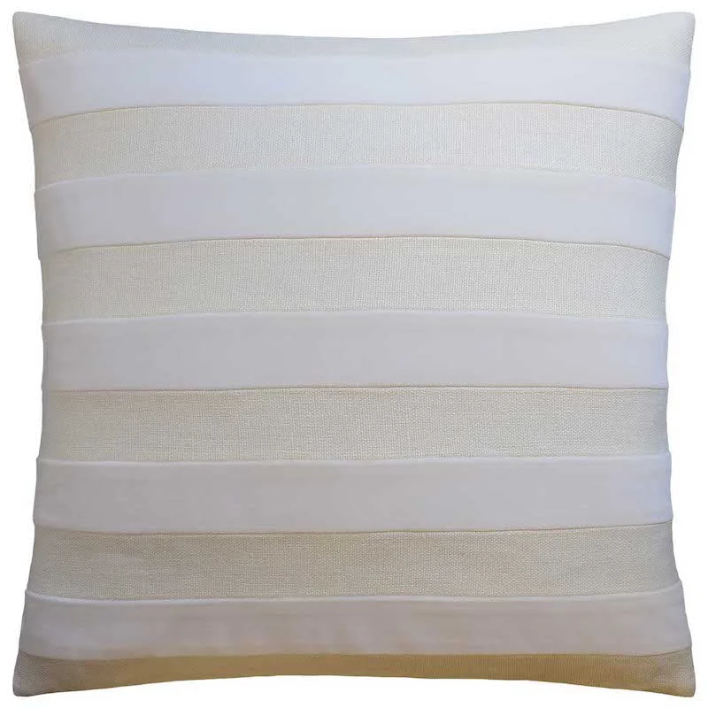 Parker Stripe Ivory Throw Pillow