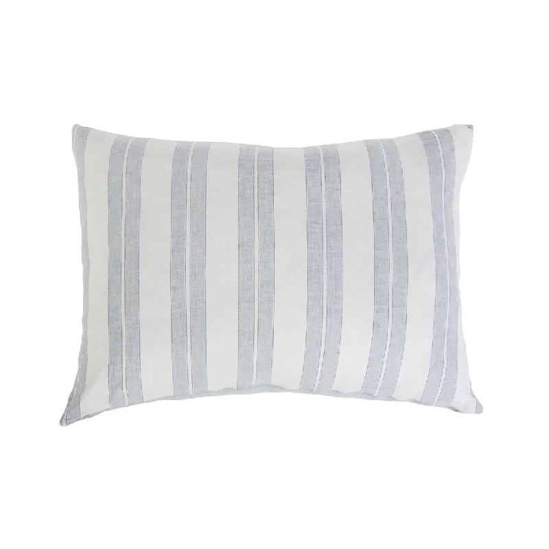 Carter Ivory & Denim Big Pillow by Pom Pom at Home