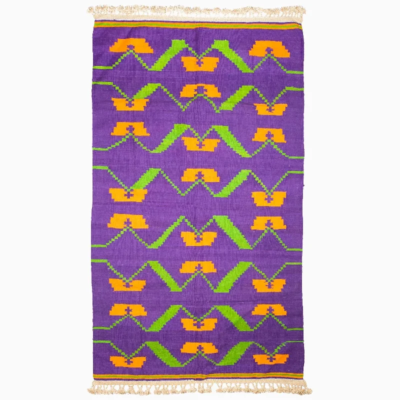 Purple Orange Murmur Rug