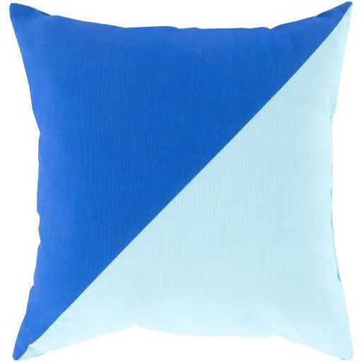 Rain Cobalt & Sky Blue Pillow design by Sury