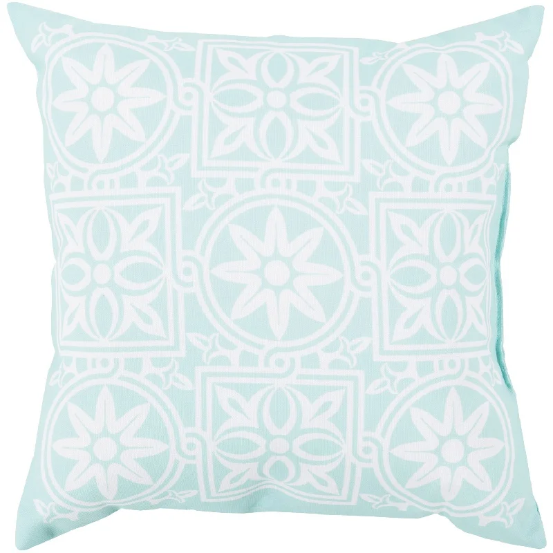 Rain Ivory & Mint Pillow