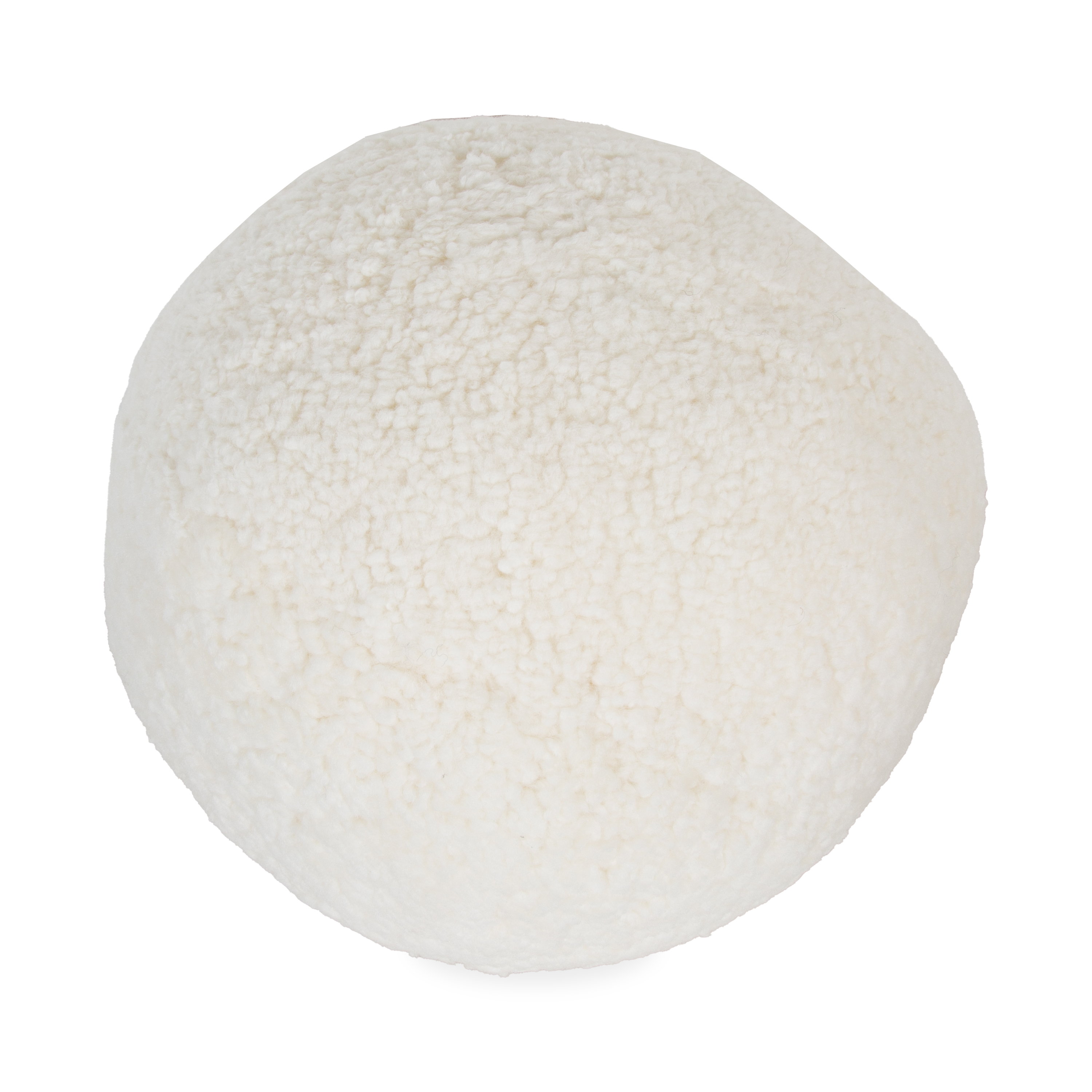 Round Sheepskin Pillow