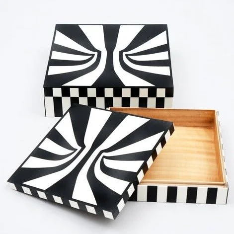 Set of 2 - Hyphnotic Pattern Box