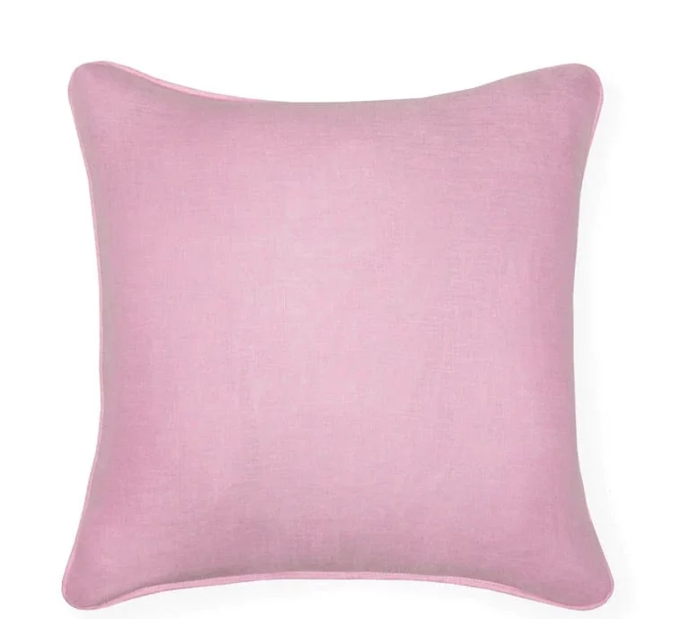 Manarola Grey & Cotton Candy Decorative Pillow by Sferra