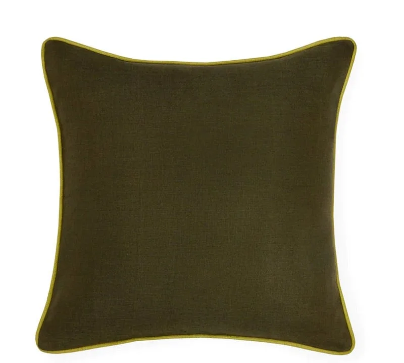 Manarola Hunter & Lime Decorative Pillow by Sferra