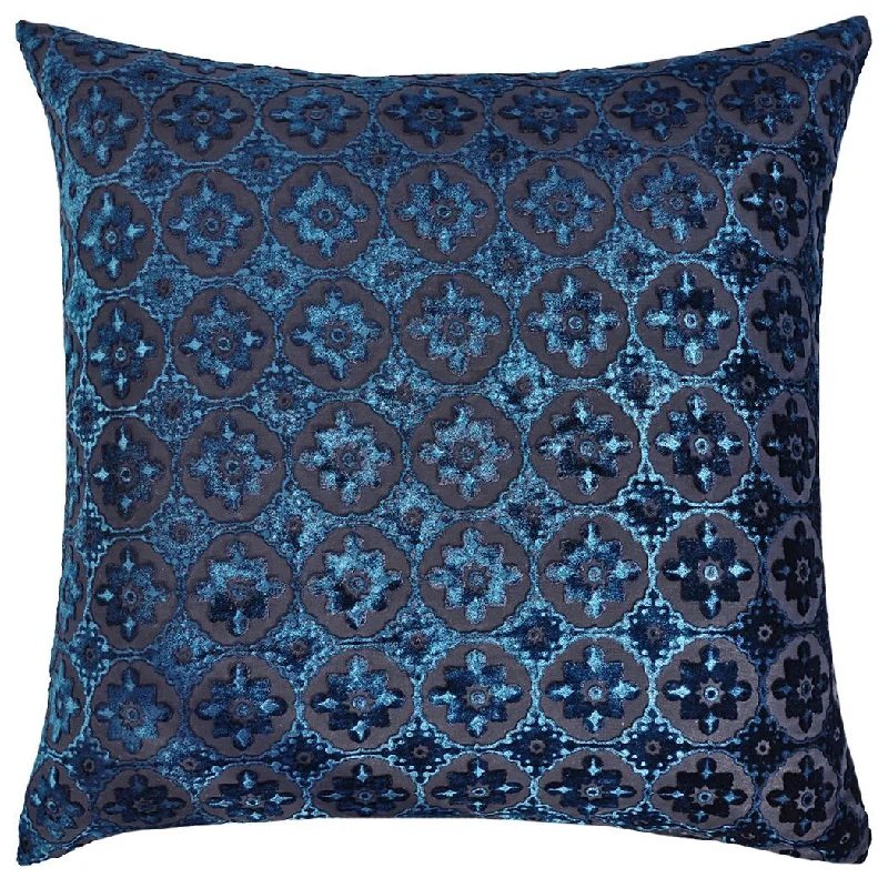 Small Moroccan Cobalt Black Pillows by Kevin O'Brien Studio