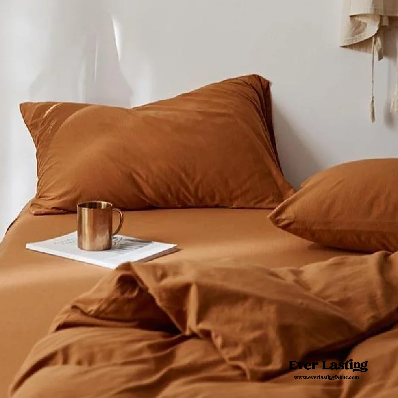 Solid Duvet Cover / Pumpkin Orange