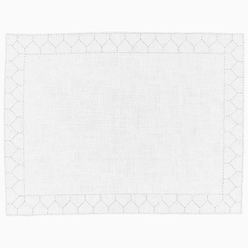 Stitched Silver Placemat