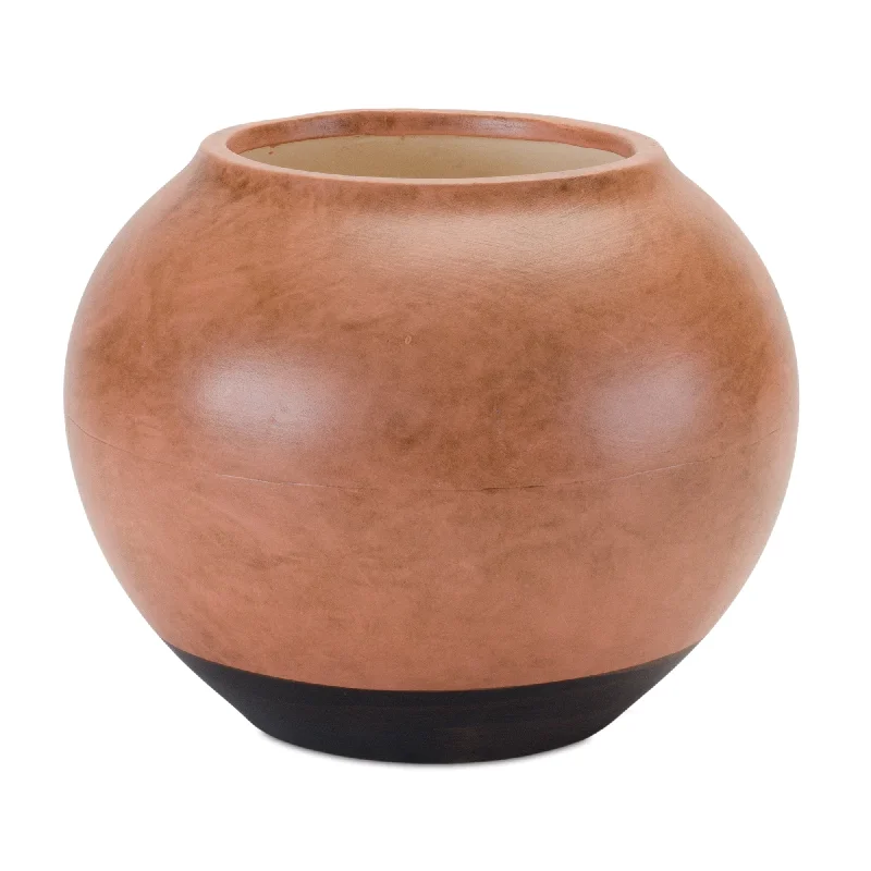 Two Tone Ceramic Vase 8.75"